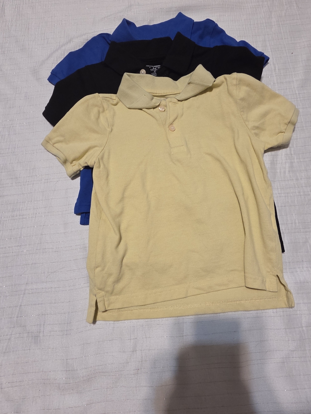 Boys 4T Polo Shirt Pack - Gray, Maroon, Yellow, Black, Blue - Picture 5 of 9